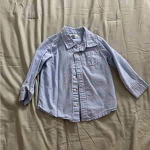 Old Navy Light Blue Button-Down Kids Shirt 3T